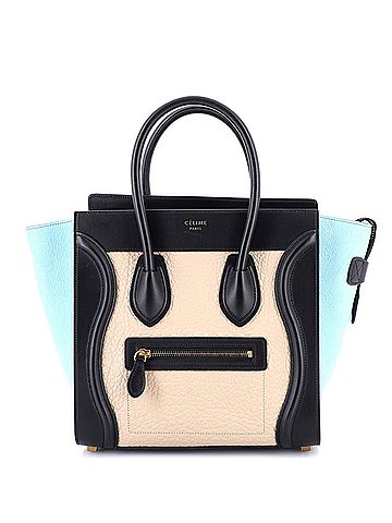 Céline Tricolor Luggage Bag Leather Micro (view 1)