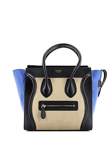 Céline Tricolor Luggage Bag Leather Micro (view 1)