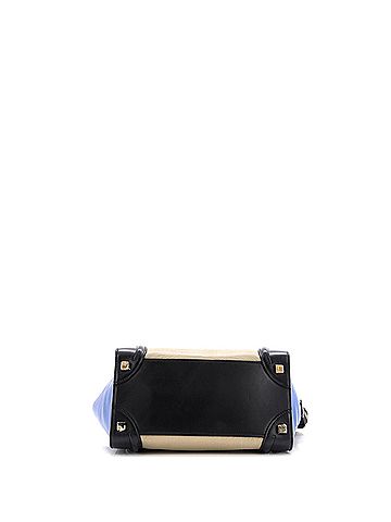 Céline Tricolor Luggage Bag Leather Micro (view 2)