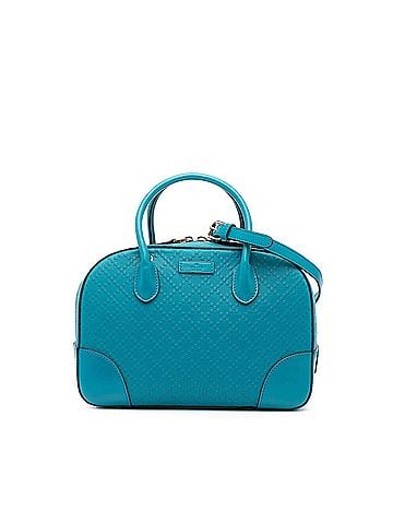 Gucci Small Diamante Leather Bright Satchel (view 1)
