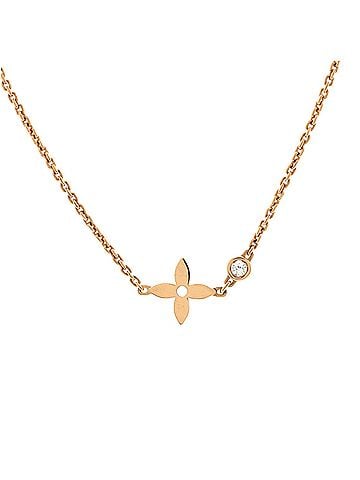 Louis Vuitton Monogram Idylle Necklace 18K Rose Gold with Diamond (view 1)