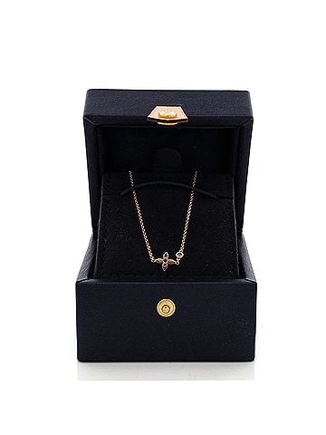 Louis Vuitton Monogram Idylle Necklace 18K Rose Gold with Diamond (view 2)