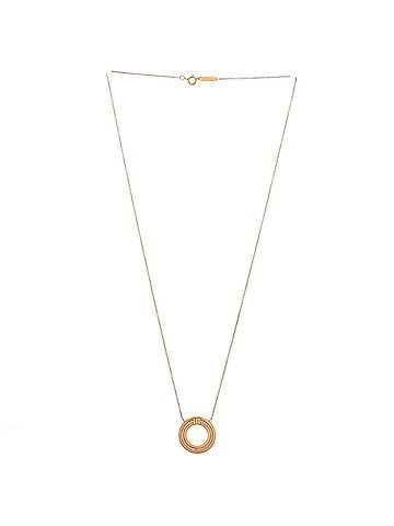 Tiffany & Co. T Circle Pendant Necklace 18K Rose Gold with Diamonds Small (view 2)