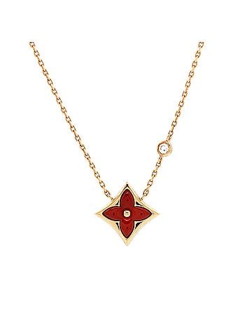 Louis Vuitton Color Blossom BB Star Pendant Necklace 18K Rose Gold with Diamond and Cornelian (view 1)