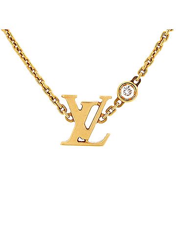 Louis Vuitton Idylle Blossom LV Pendant Necklace 18K Yellow Gold with Diamond (view 1)