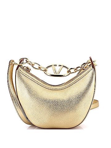 Valentino Garavani Vlogo Moon Hobo Leather Mini (view 1)