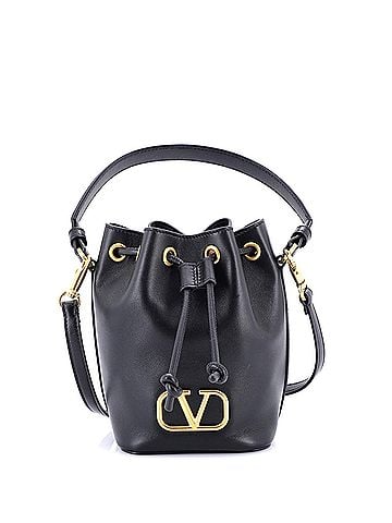 Valentino Garavani VLogo Signature Bucket Bag Leather Mini (view 1)