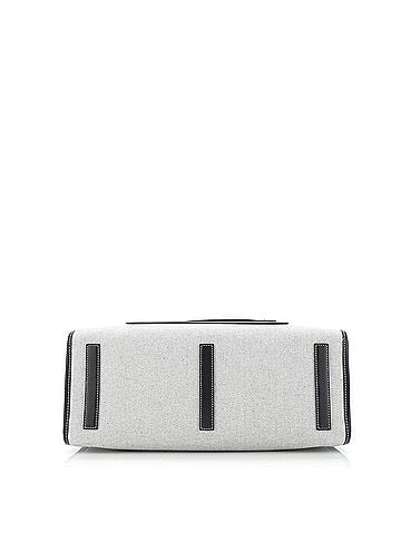 Burberry Freya Shopping Tote Canvas with Leather Medium (view 2)