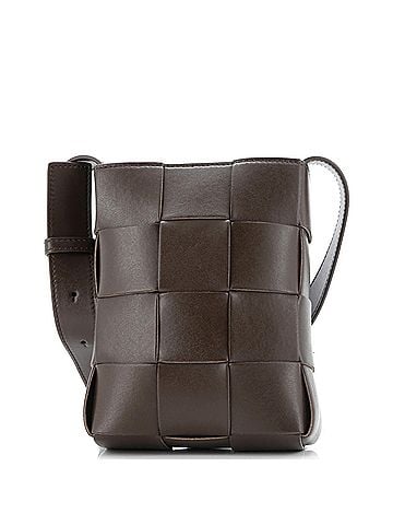 Bottega Veneta Cassette Phone Holder Crossbody Bag Maxi Intrecciato Leather (view 1)