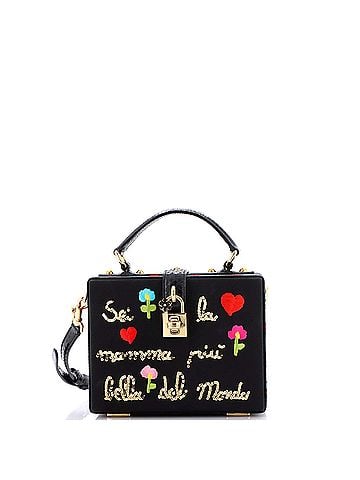 Dolce & Gabbana Treasure Box Bag Embroidered Grosgrain Small (view 1)
