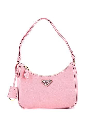 Prada Adjustable Handle Zip Hobo Saffiano Leather Mini (view 1)