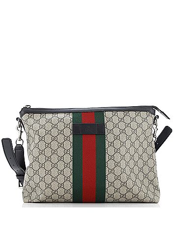 Gucci Web Messenger Bag GG Coated Canvas Large (view 1)