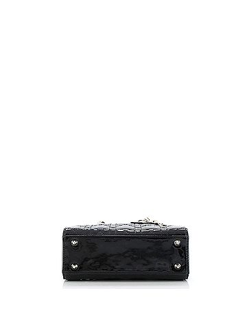 Christian Dior Lady Dior Bag Cannage Quilt Patent Small (view 2)