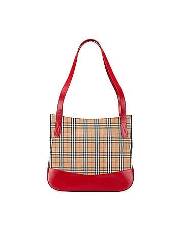 Burberry Haymarket Check Canvas Tote (view 1)