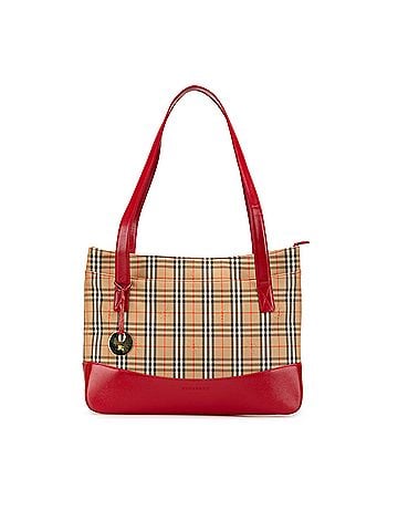 Burberry Haymarket Check Canvas Tote (view 1)