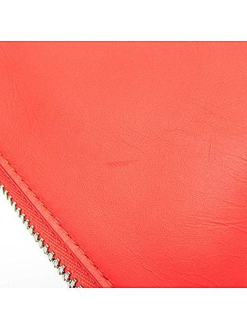 Bottega Veneta Red Color Leather Clutch Bag Pouch (view 2)