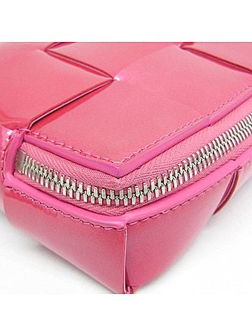 Bottega Veneta Pink Leather Clutch Bag (view 2)
