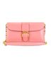 Delvaux 100% Leather Solid Pink Pink Leather Chain/Shoulder Wallet One size - photo 1