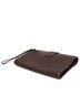 Delvaux 100% Leather Solid Brown Brown Leather Clutch Bag One size - photo 3