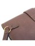 Delvaux 100% Leather Solid Brown Brown Leather Clutch Bag One size - photo 5