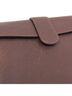 Delvaux 100% Leather Solid Brown Brown Leather Clutch Bag One size - photo 11
