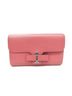 Delvaux 100% Leather Solid Pink Pink Leather Long Wallet (Bi-Fold) One size - photo 1