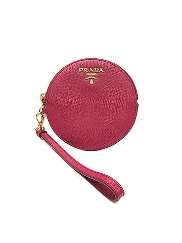 Prada Saffiano Pink Leather Pouch (view 1)