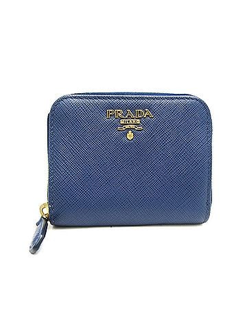 Prada Blue Leather Coin Purse/Coin Case (view 1)