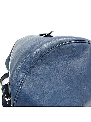Prada Blue Leather Backpack (view 2)