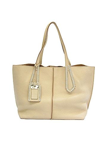 Tod's Cream Leather Tote Bag (view 1)