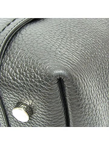 Tod's Black Leather Handbag Tote Bag (view 2)