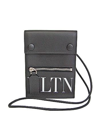 Valentino Garavani Black Leather Pouch (view 1)