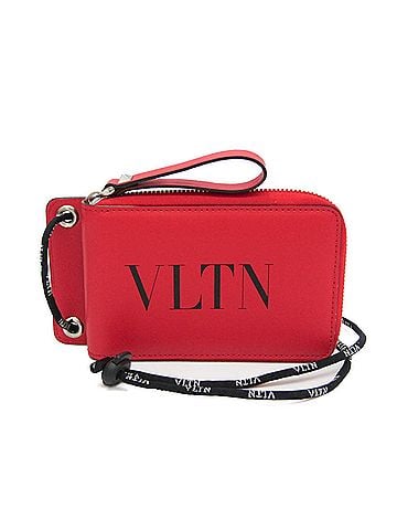 Valentino Garavani Black Red Color Leather Wallet (Bi-Fold) (view 1)