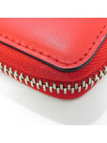 Valentino Garavani Black Red Color Leather Wallet (Bi-Fold) (view 2)