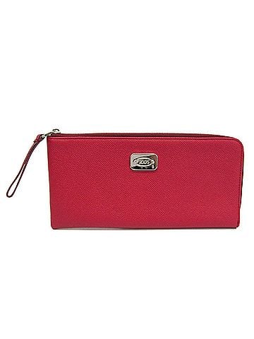 Tod's Dark Red Leather Long Wallet (Bi-Fold) (view 1)