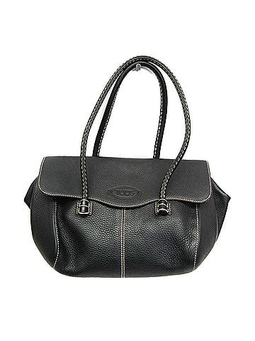 Tod's Black Leather Tote Bag (view 1)