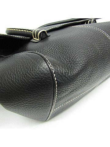 Tod's Black Leather Tote Bag (view 2)