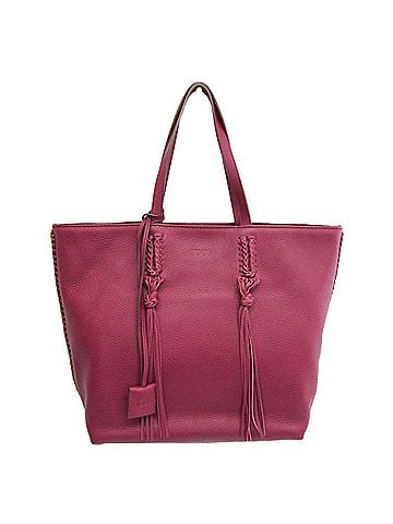 Tod's Purple Leather Tote Bag (view 1)