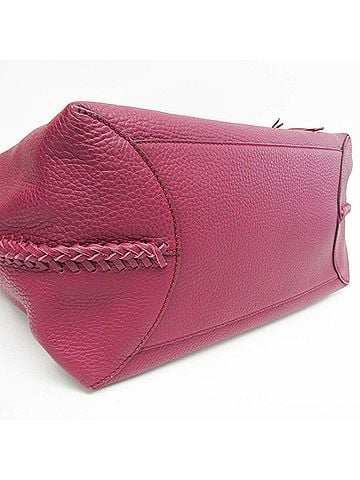 Tod's Purple Leather Tote Bag (view 2)