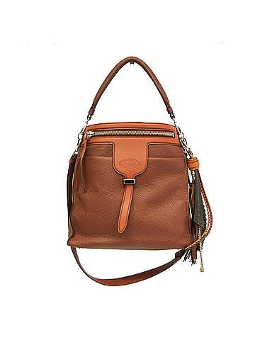 Tod's Brown Leather Tote Bag (view 1)