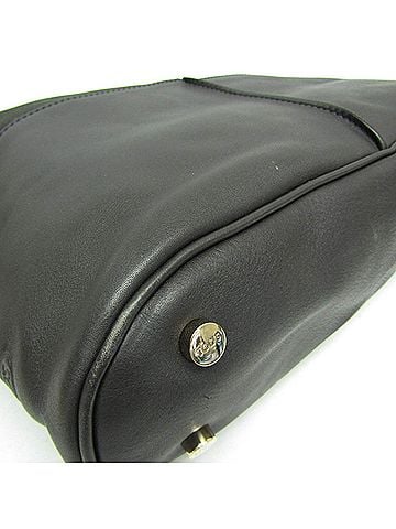 Tod's Black Khaki Leather Shoulder Bag Tote Bag (view 2)