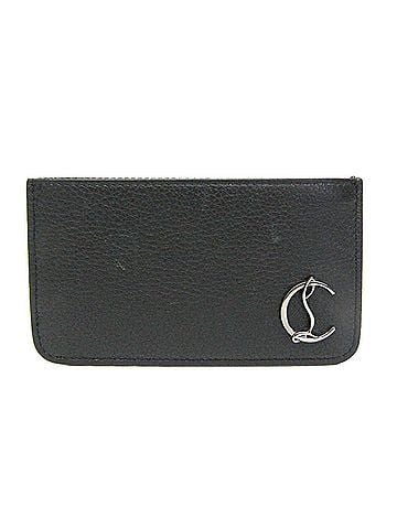 Christian Louboutin Black Leather Coin Purse/Coin Case (view 1)