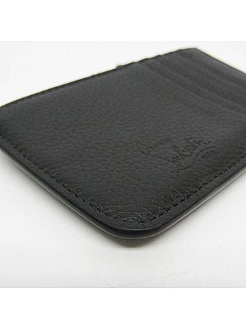 Christian Louboutin Black Leather Coin Purse/Coin Case (view 2)