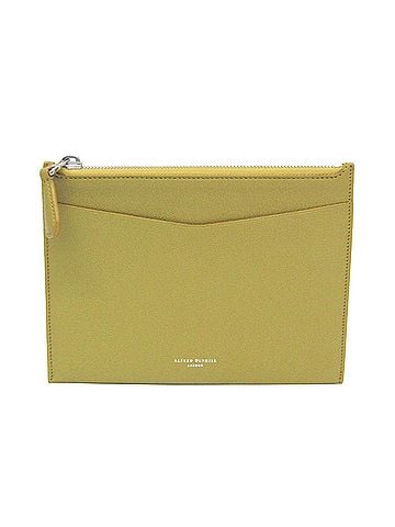 Dunhill Mustard Leather Clutch Bag Pouch (view 1)