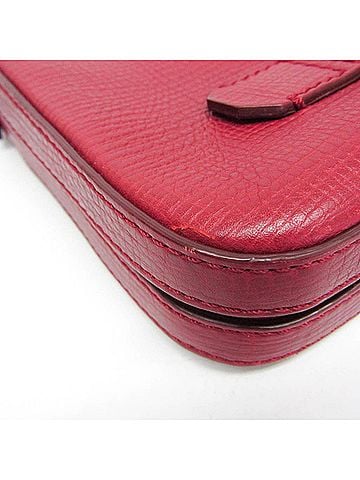 Dolce & Gabbana Basic Red Color Leather Clutch Bag (view 2)