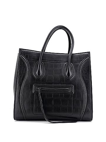 Céline Phantom Bag Crocodile Embossed Leather Medium (view 1)