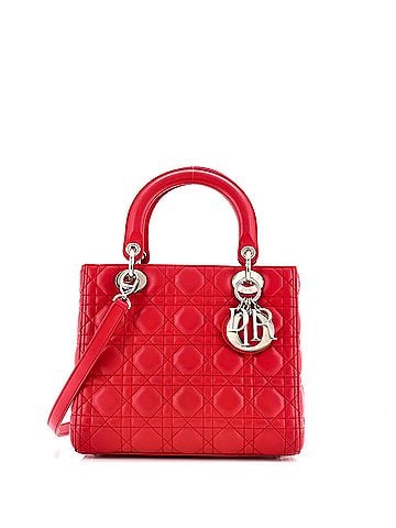 Christian Dior Lady Dior Bag Cannage Quilt Lambskin Medium (view 1)