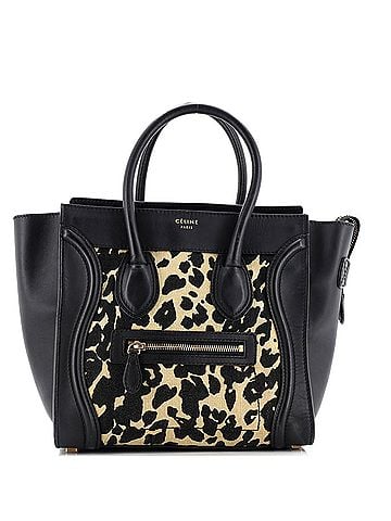 Céline Luggage Bag Printed Canvas and Leather Mini (view 1)