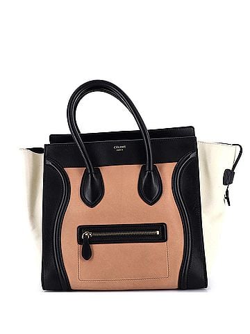 Céline Tricolor Luggage Bag Leather Mini (view 1)