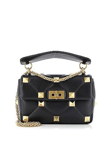 Valentino Garavani Roman Stud Flap Bag Quilted Leather Medium (view 1)